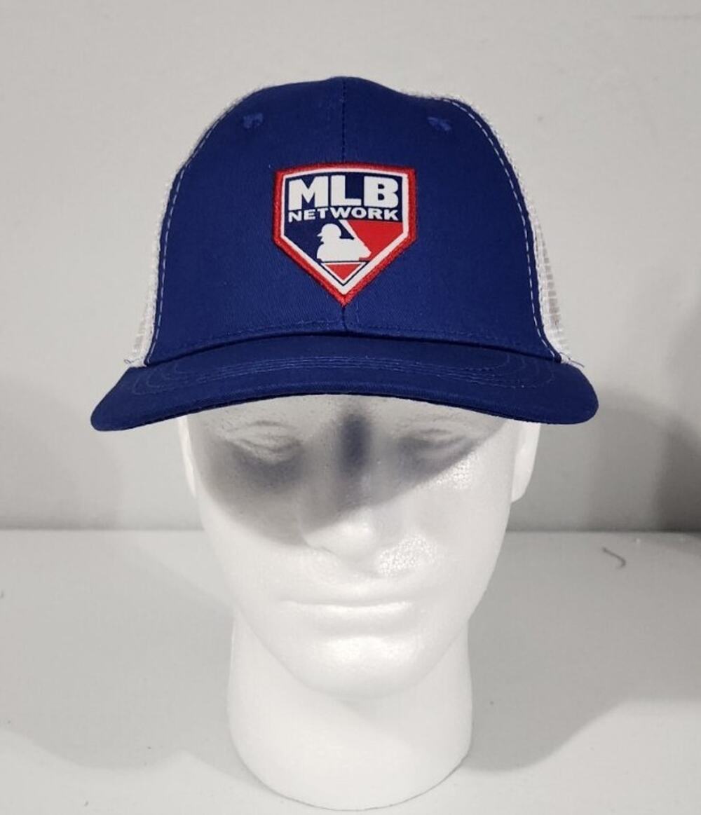 Texas Rangers MLB Network Hat Cap Blue Adjustable Mesh Back NEW